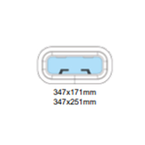 Gebo Flyscreen for Opening Portlight 347mm x 251mm