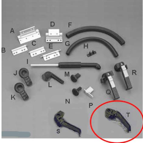 Bomar Hatch Right Hand Extruded Dog Handle