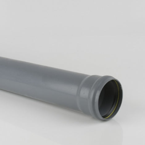 110mm Round Downpipe x 4m Single Socket