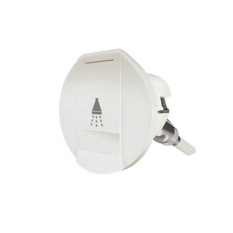 Water Housing Only for Showerhead Round White