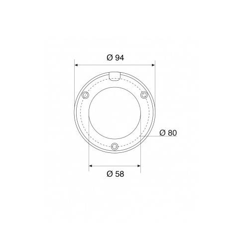 Recessed Shower Cup & Flap