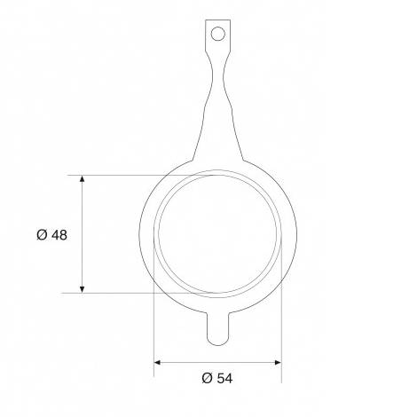Recessed Shower Cup & Flap