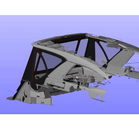 Sealine S330 Cockpit Canopy w/ Windscreen Side Infill Panels