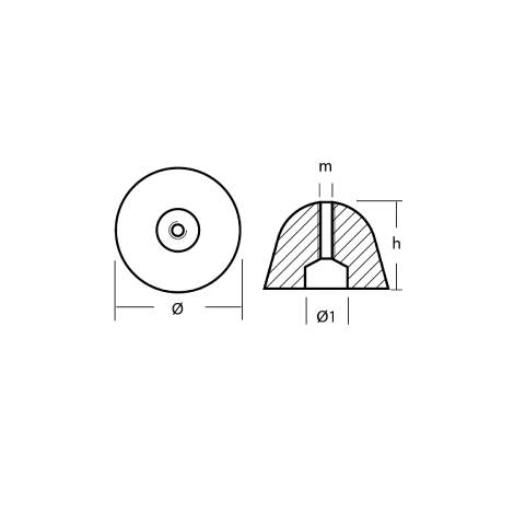 Bow Thruster Anode (Volvo Penta QL BP500/600 Prop Thruster)