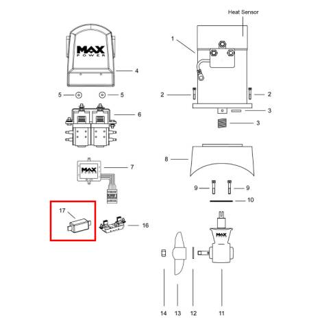 MaxPower 125A Fuse for CT35 Bow Thruster