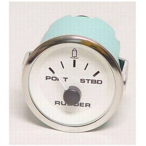 Hydraulic Rudder Indicator Silver Bezel