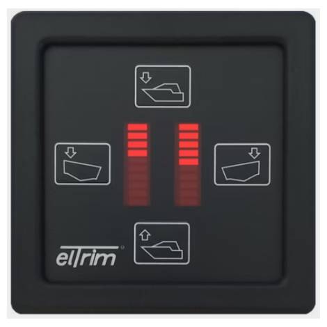 Eltrim Trim Tab Flybridge Control Gauge 12V/24V