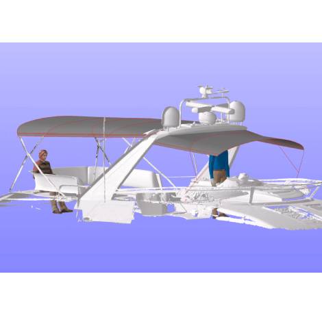 Sealine T60 Flybridge Bimini Cover