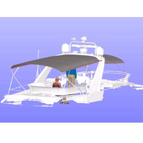 Sealine T60 Flybridge Bimini Cover