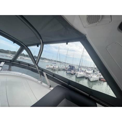 Sealine T60 Flybridge Bimini Enclosure Conversion