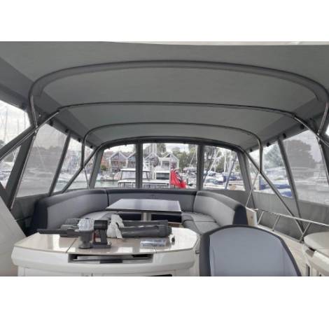 Sealine T60 Flybridge Bimini Enclosure Conversion