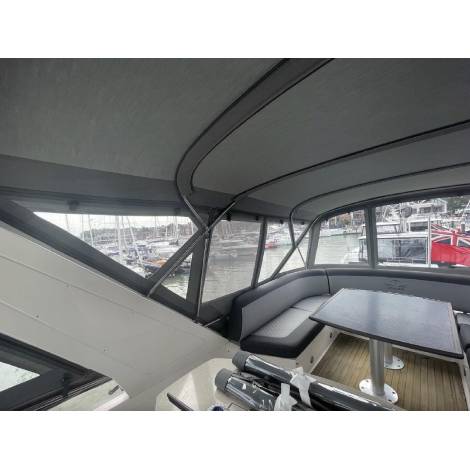 Sealine T60 Flybridge Bimini Enclosure Conversion
