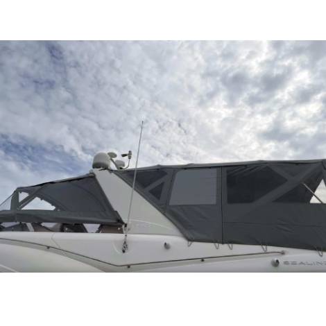 Sealine T60 Flybridge Bimini Enclosure Conversion