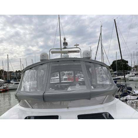 Sealine T60 Flybridge Bimini Enclosure Conversion