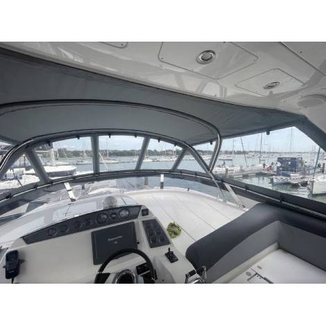 Sealine T60 Flybridge Bimini Enclosure Conversion
