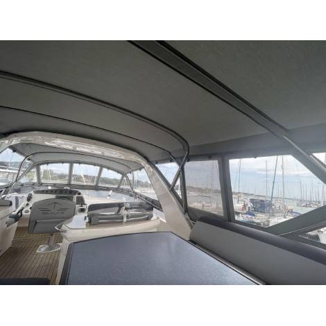 Sealine T60 Flybridge Bimini Enclosure Conversion