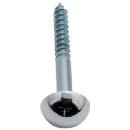 MIRROR SCREW DOME CHROME 25MM (PACK 10)