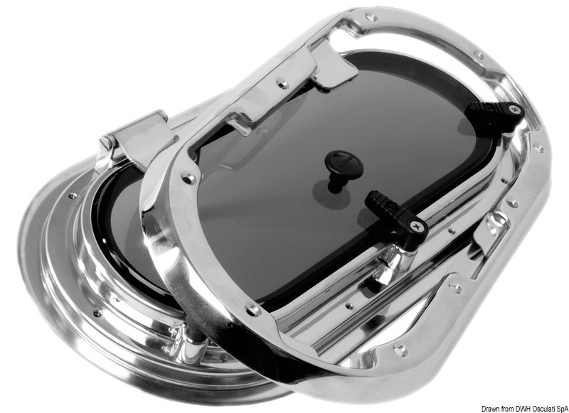 Bomar Flagship Oval Opening Portlight 438 x 210mm