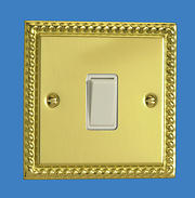 1 Gang Brass Switch (Rope Edged)