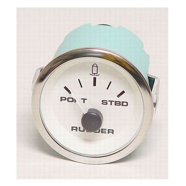 HYDRAULIC RUDDER INDICATOR SILVER BEZEL