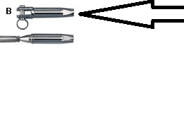 Parafil Fork End 7mm Fixing Securing Pin (Pack of 5)