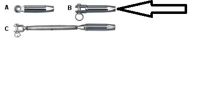 Parafil Fork End 8.5mm Fixing Securing Pin (Pack of 5)