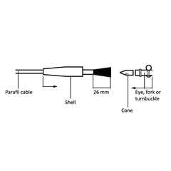 Parafil Plastic Guard Rail Wire 8.5mm (50m)