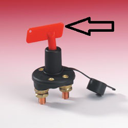 BATTERY SWITCH HELLA RED KEY