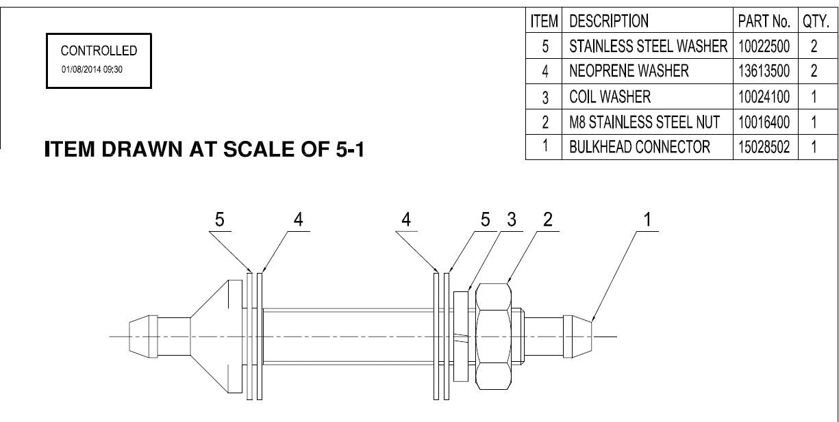 BULKHEAD WASHER NOZZLE
