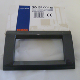 Gewiss 4 Gang Face Plate (Slate)