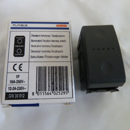 Gewiss 2 Way Illuminated Switch
