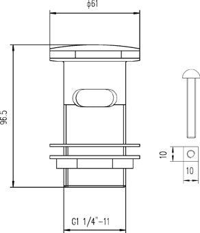 SLOTTED CLICKER WASTE