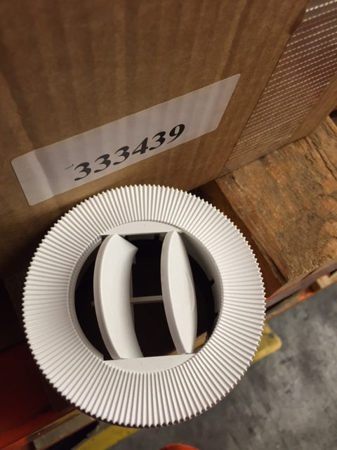 3" White Round Euro Grill