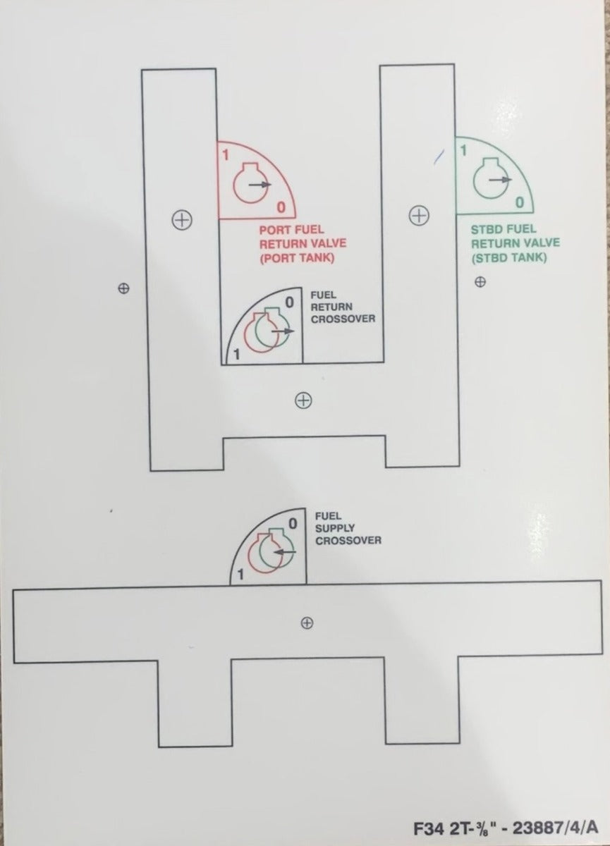 Fuel Supply Return Backing Sheet for F34