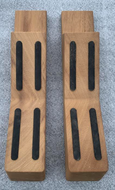 Sealine F42/5 Dinghy Fold Out Chock Teak Insert (Pair)