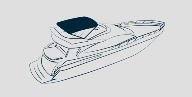 Sealine F530 Bimini Top Flybridge Canvas