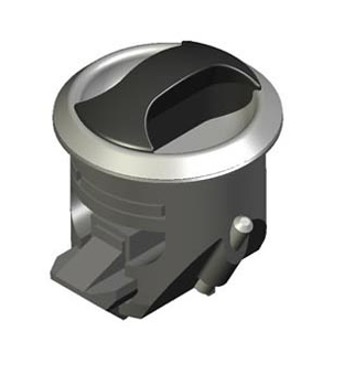 Chrome/Black Door Catch