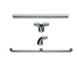FIDDLE RAIL SYSTEM DOUBLE END INLINE CHROME