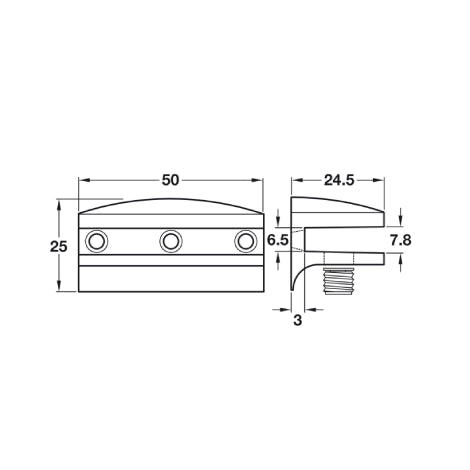 Glass Shelf Support