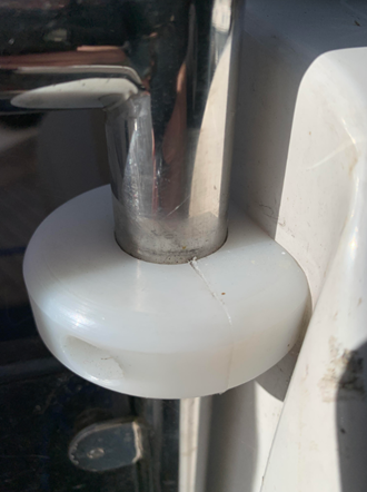 Transom Door Hinge Top Holding Block for Sealine F37, F42/5, S41, S48