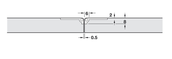 Self-Supporting Folding Table Hinge