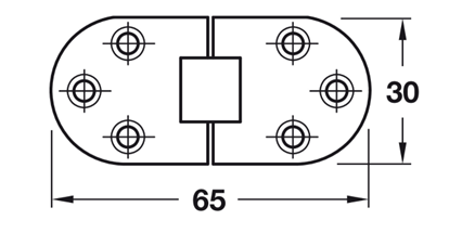 Self-Supporting Folding Table Hinge