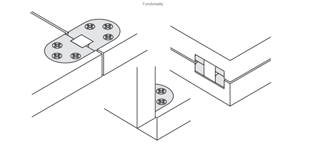 Self-Supporting Folding Table Hinge