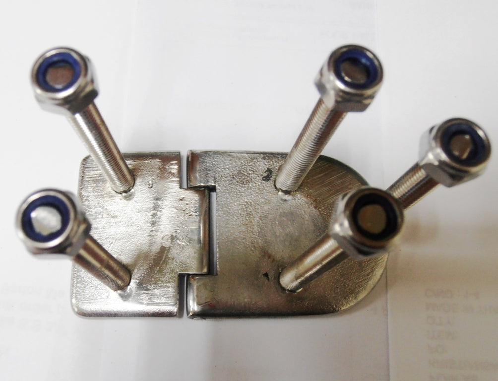 Stainless Steel Hatch Hinge 5 x (M6 X 50mm) Studs