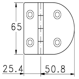 F43 Stainless Steel Hinge