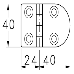 T46 Stainless Steel Hinge Top Pin / Stud