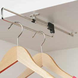 SLIDING WARDROBE RAIL 410MM