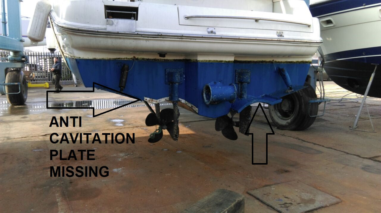 SEALINE F42/5 STARBOARD SIDE ANTI CAVITATION PLATE