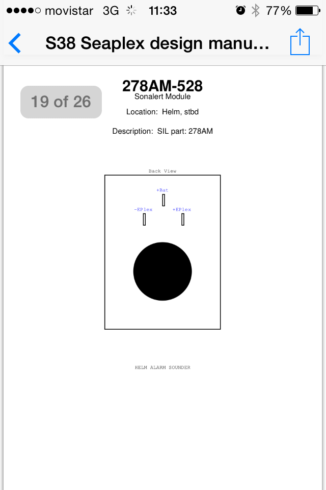 Seaplex S38 Touch Panel Switch with Integral Alarm