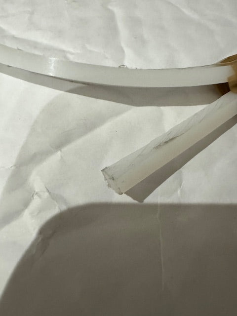 Sealine F37 White Nylon Door Runner Glide Strip